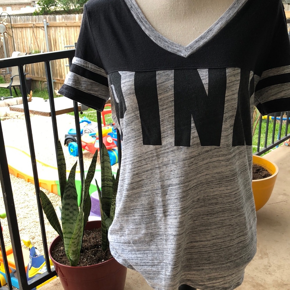 Pink Gray Shirt